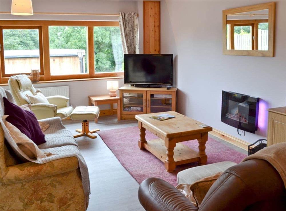 Open plan living space at Woodview Lodge in Cutthorpe, near Chesterfield, Derbyshire