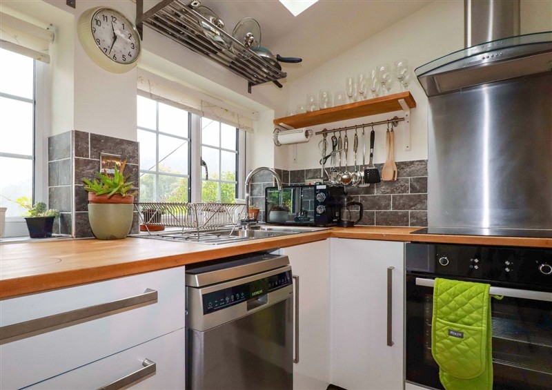 Kitchen at Woodview, Sandplace near Looe