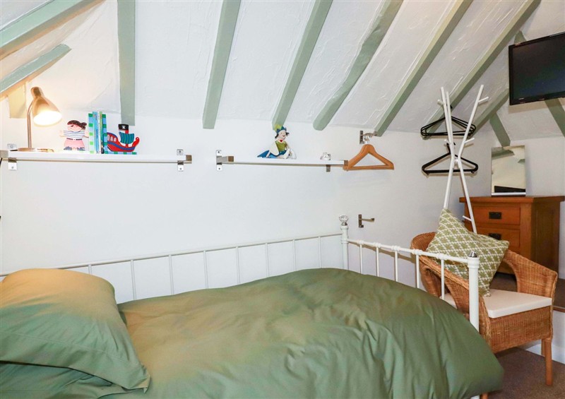 One of the bedrooms at Woodview, Sandplace near Looe
