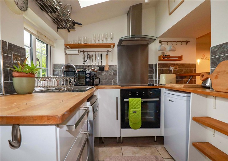 The kitchen at Woodview, Sandplace near Looe