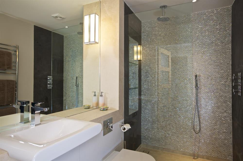 Stunning en suite shower room at Woodwell in , Salcombe