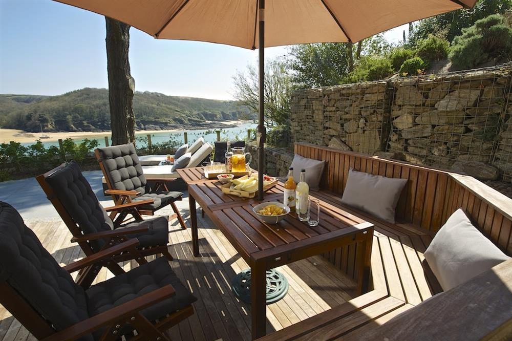 Wonderful decked terrace with panoramic views (photo 2) at Woodwell in , Salcombe