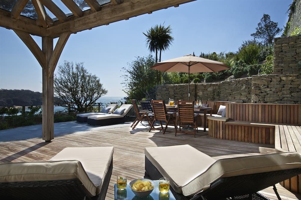 Wonderful decked terrace with panoramic views (photo 4) at Woodwell in , Salcombe