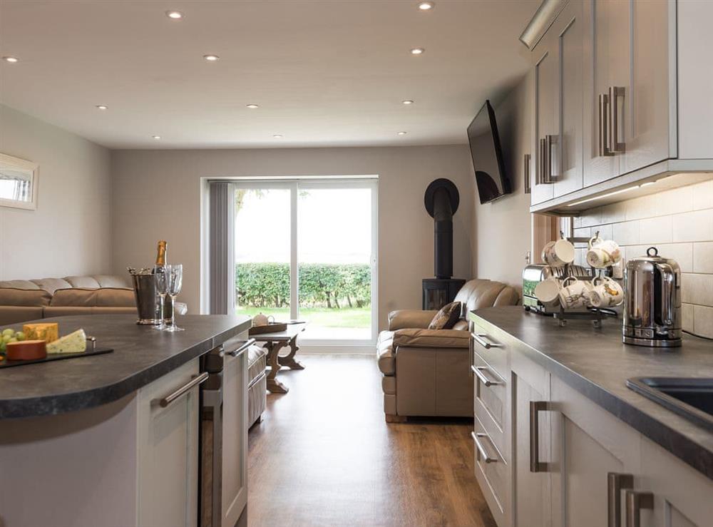 Open plan living space at Woodys Top in Ruckland, near Louth, Lincolnshire