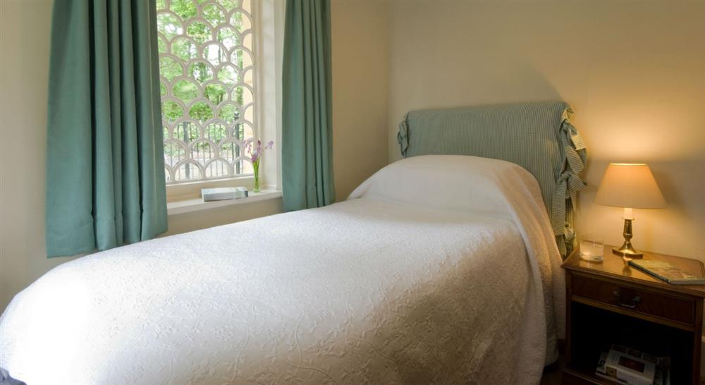 The single bedroom at Woolley Lodge in Barnstaple, Devon