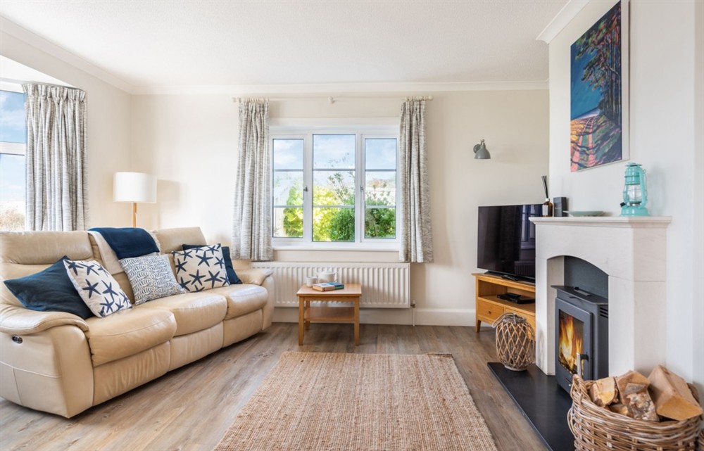 Enjoy the living room at Woolmancliffe in Hope Cove