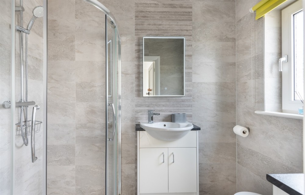 This is the bathroom (photo 2) at Woolmancliffe in Hope Cove