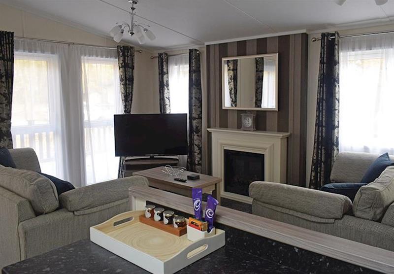 Living room in Chestnut at Woolverstone Marina Lodge Park in Woolverstone, Ipswich
