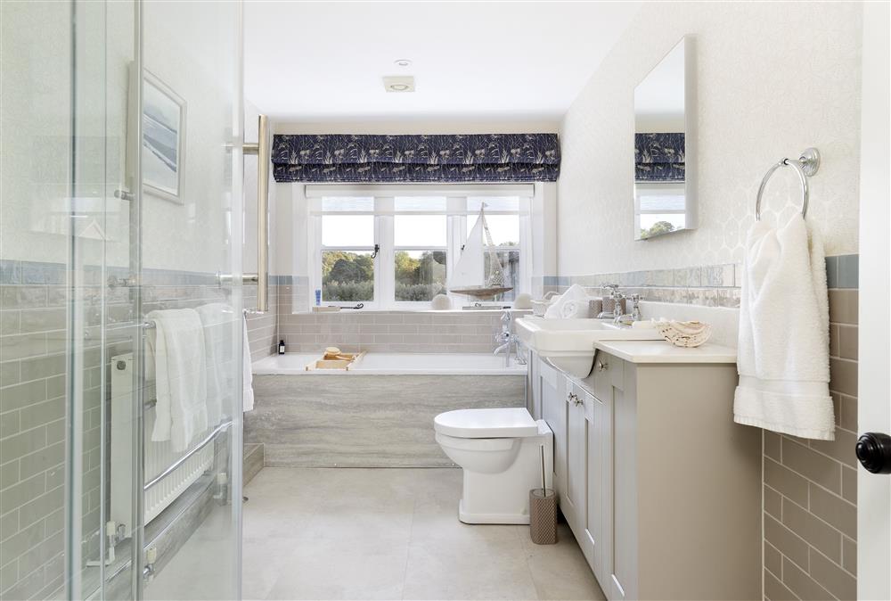 The second family bathroom with separate walk-in shower at Wormsley Grange and Cottage, Hereford