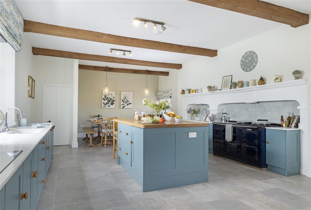 The well-equipped kitchen with dining area at Wormsley Grange and Cottage, Hereford