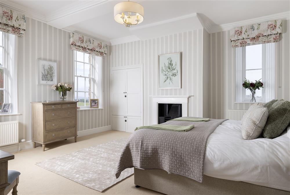 Bartlett on the first floor, with a 6’ super-king size bed at Wormsley Grange, Hereford