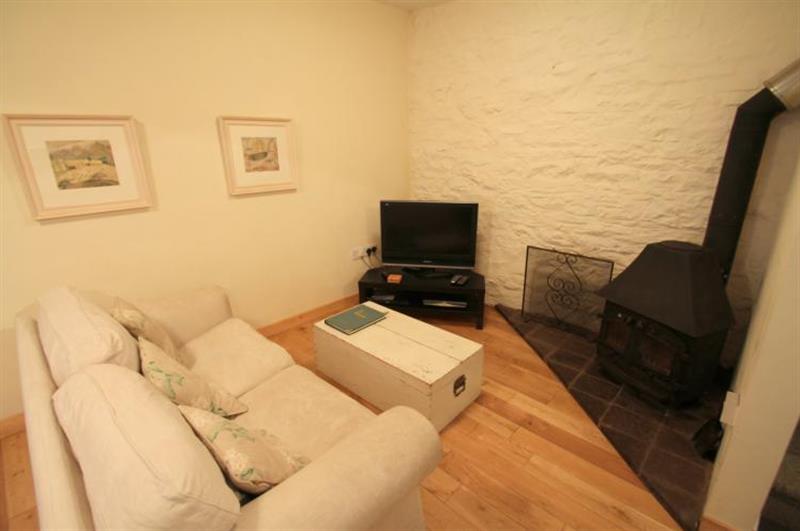 Living room at Worthy Cottage, Porlock Weir