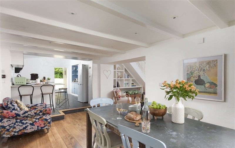 Dining room at Worvas Counthouse, Cornwall