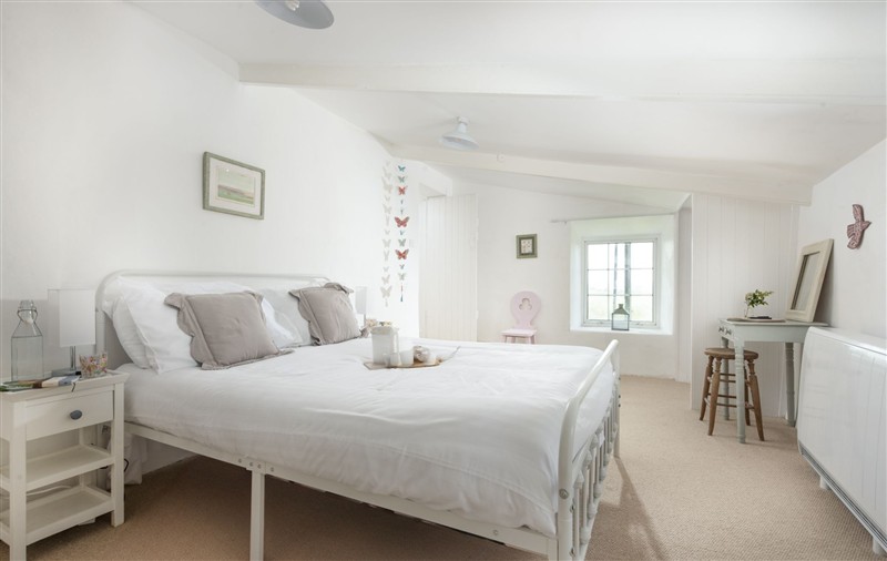 One of the bedrooms at Worvas Counthouse, Cornwall