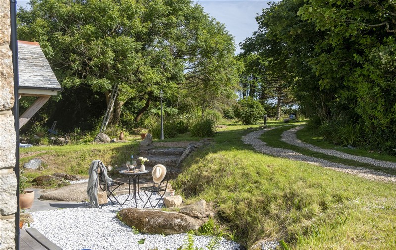 This is the garden at Worvas Counthouse, Cornwall