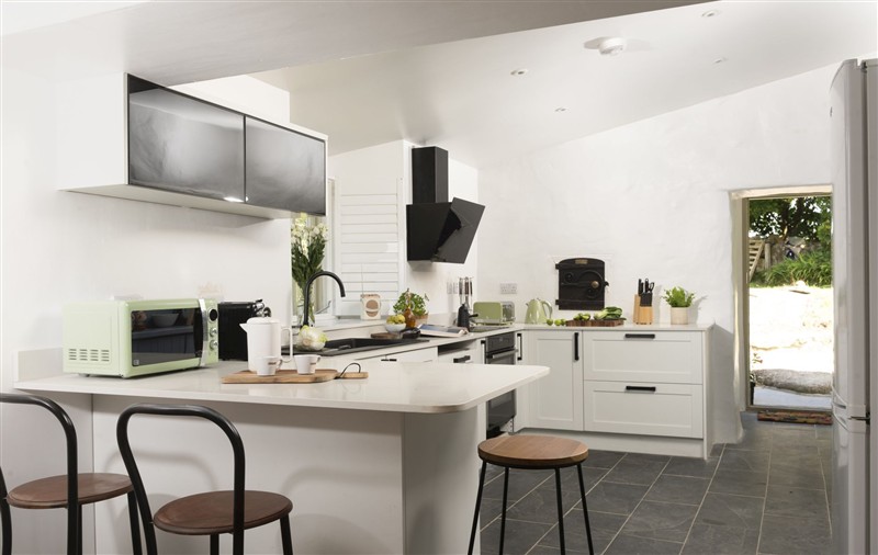 This is the kitchen at Worvas Counthouse, Cornwall