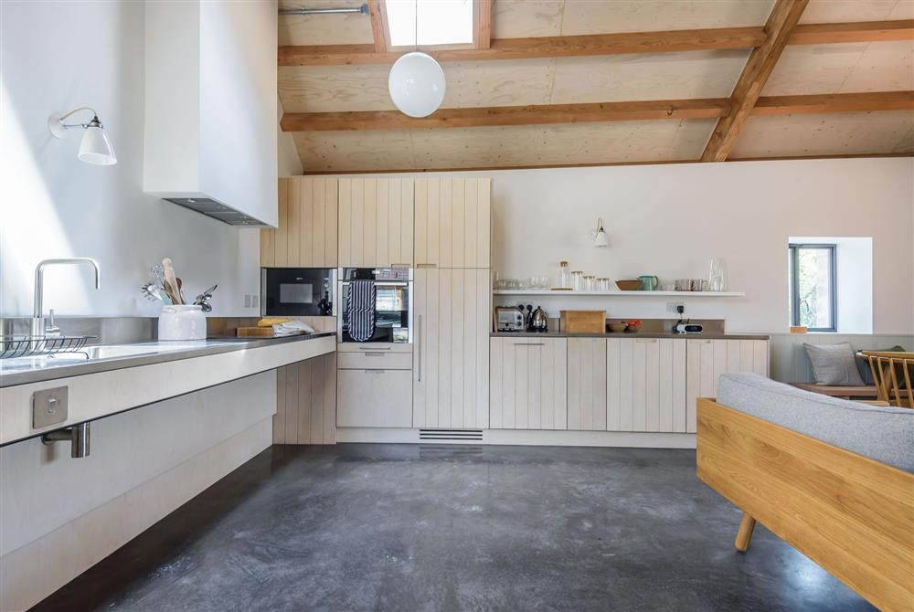 Kittwhistle for four guests, the kitchen consists of  rise and fall worktops at Wraxall Yard, Dorchester