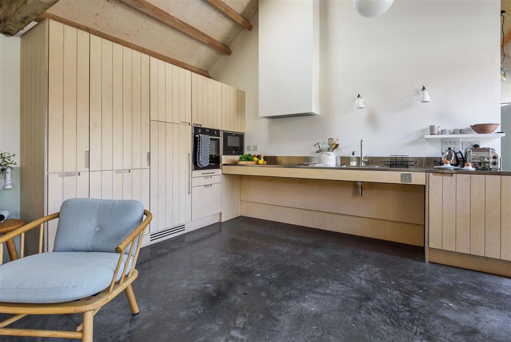 Ladymeade for three guests, the accessible kitchen with rise and fall worktops at Wraxall Yard, Dorchester