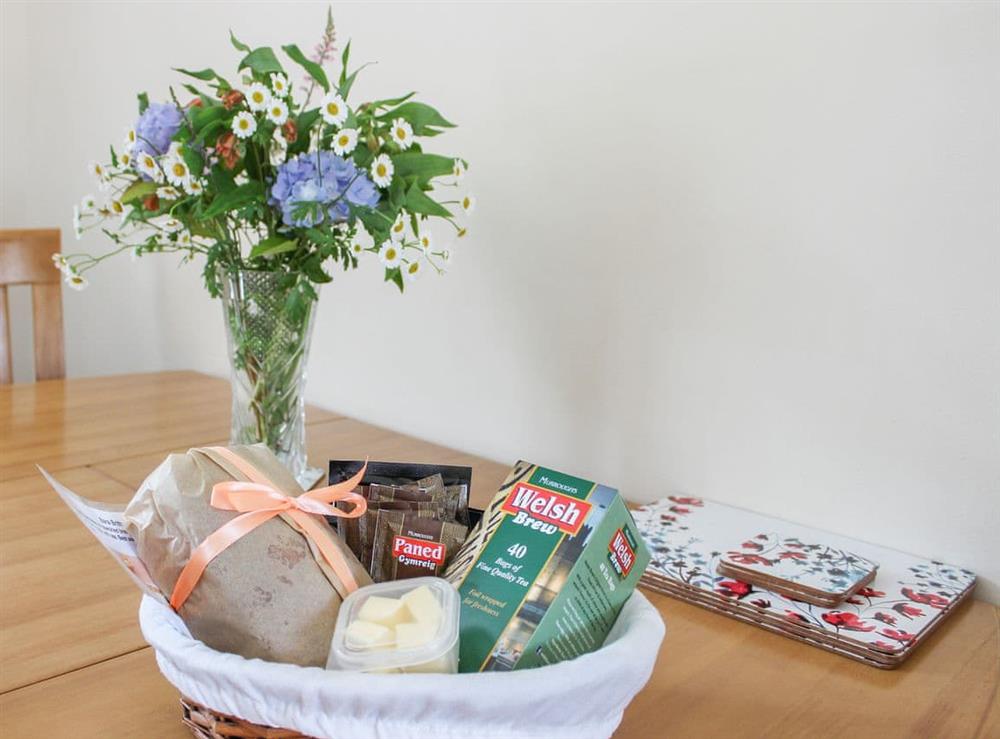 Welcome pack at Wren Cottage in Llandeilo, Dyfed