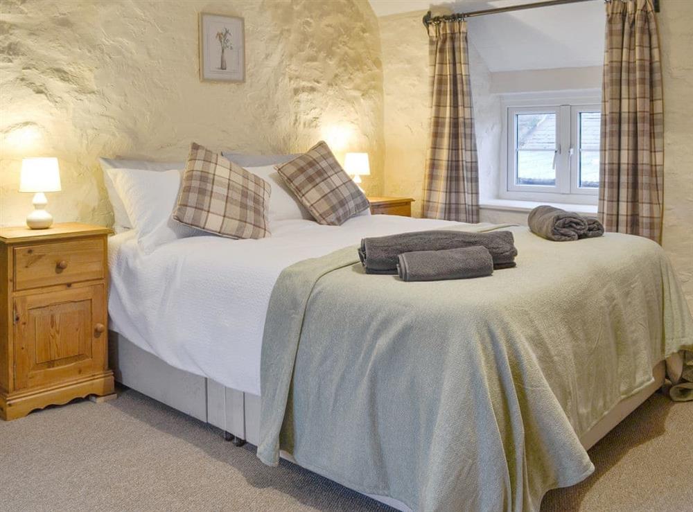 Comfortable second double bedroom at Wren Cottage in Marian Cwm, near Prestatyn, Denbighshire