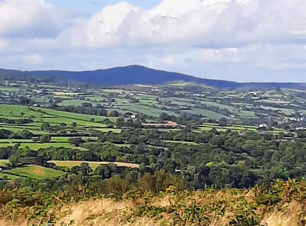Views from Y Waen country park. Hope mountain at Wrexham Retreat at Lorien in Caergwrle, near Wrexham, Clwyd