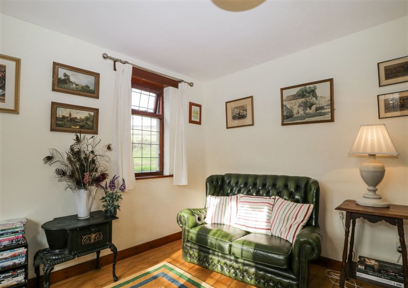 This is the living room at Wringford Farm Annexe, Rame near Kingsand