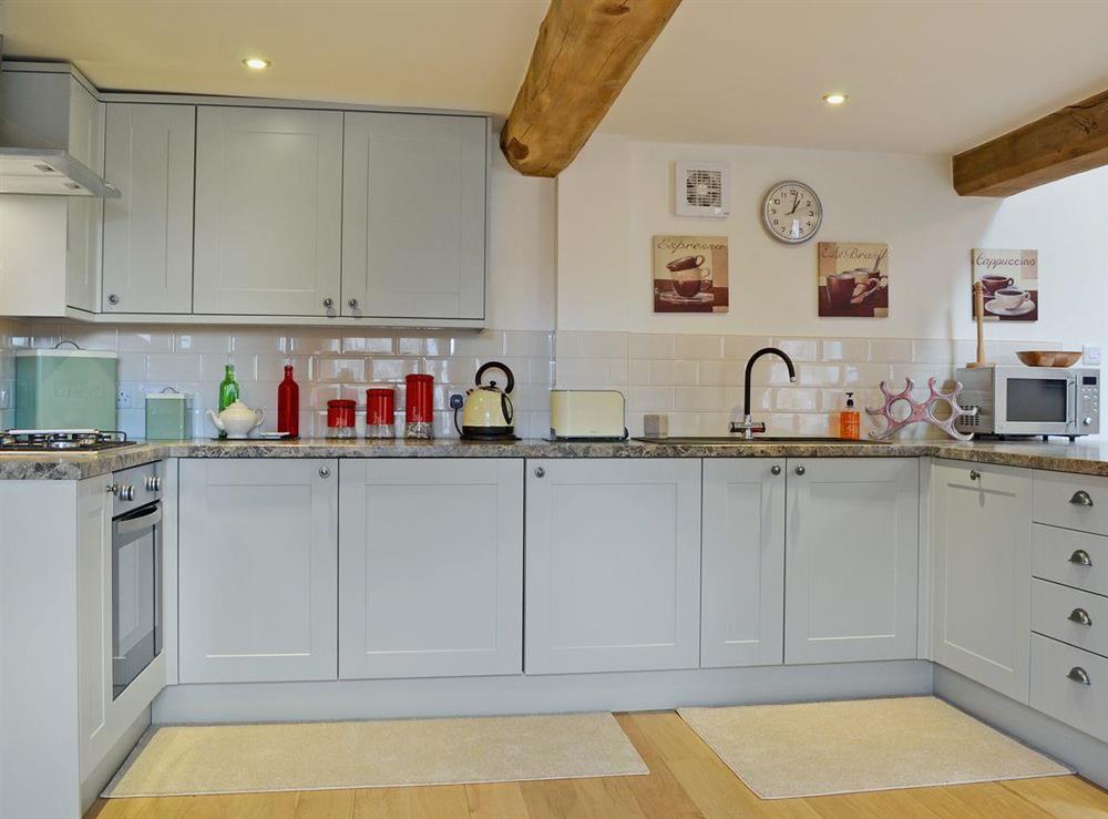 Spacious, contemporary style kitchen at The Malthouse, 