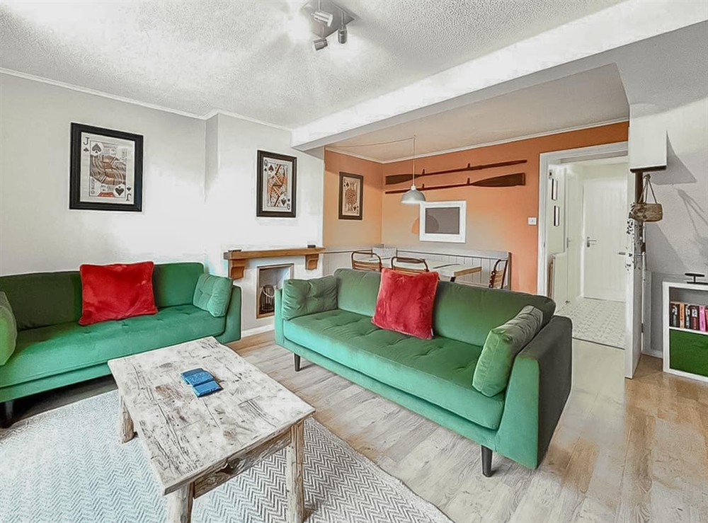Open plan living space at Wroxham Quays in Wroxham, Norfolk