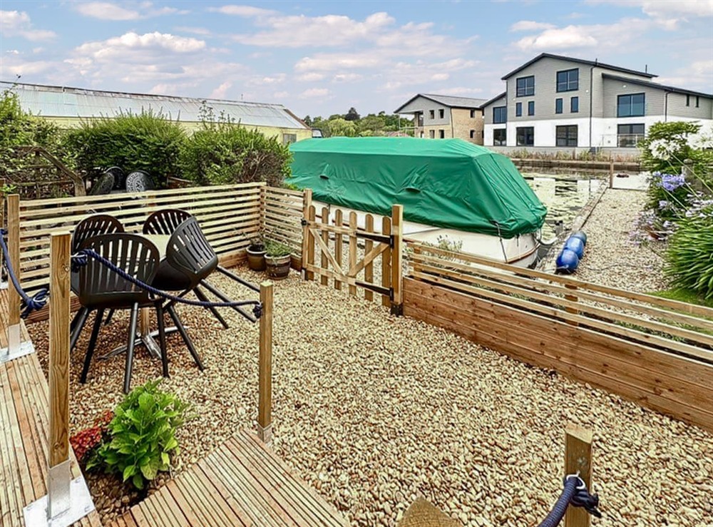 Patio at Wroxham Quays in Wroxham, Norfolk