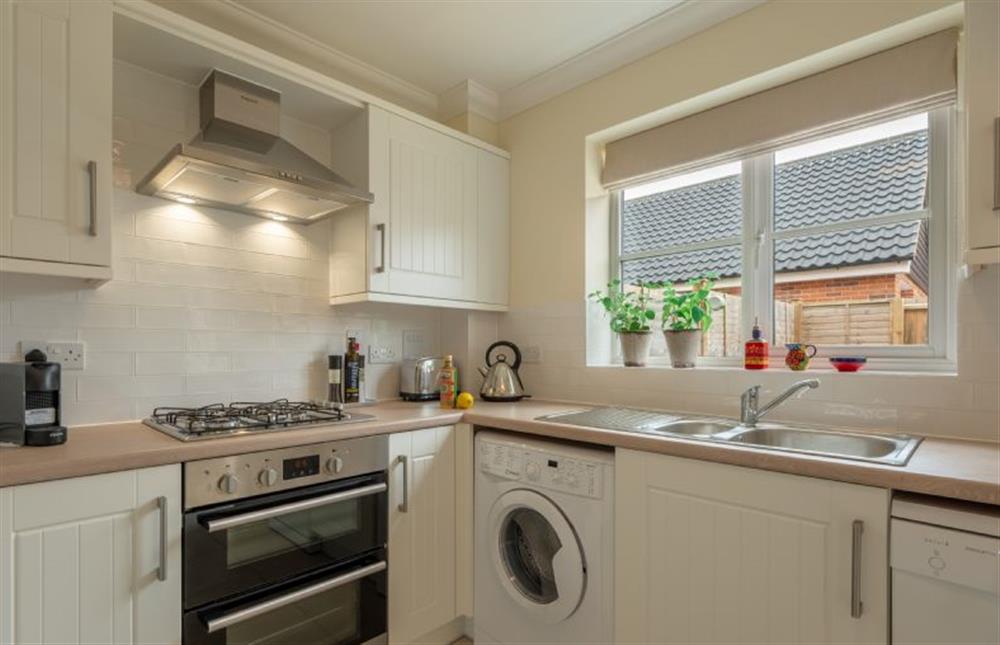Ground floor: Well-equipped kitchen with gas cooker, fridge-freezer, dishwasher, washer-dryer and Nespresso coffee machine