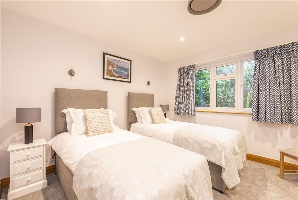 Twin bedroom at Wyndthorpe Cottage, Milton Abbas