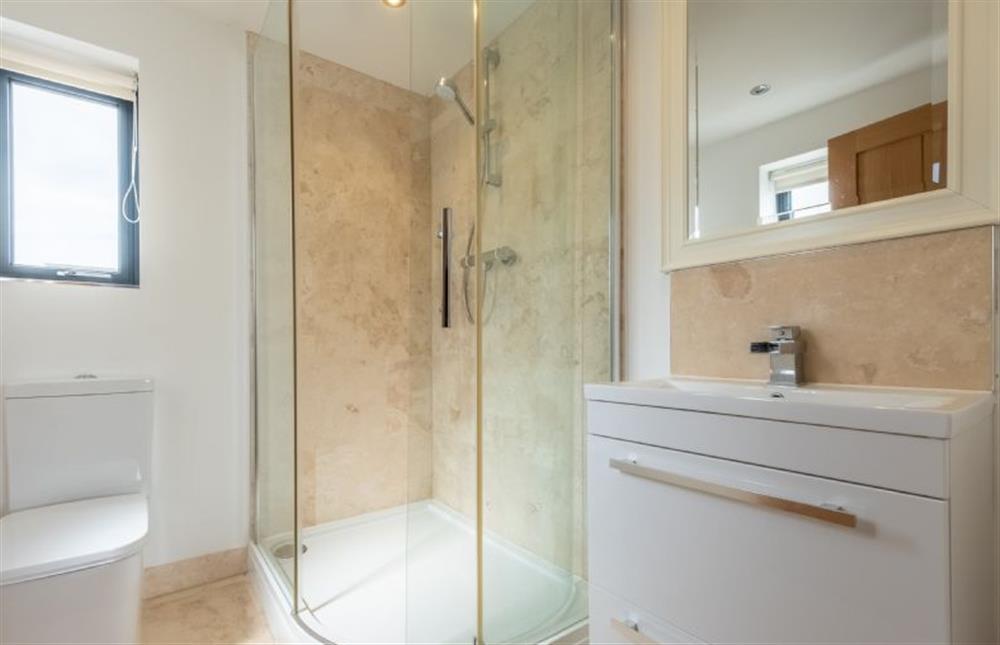 Bedroom two’s en-suite shower room at Wynholme, Holme-next-the-Sea