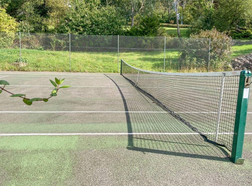 Tennis court at Xanadu in Northam, near Westward Ho!, Devon