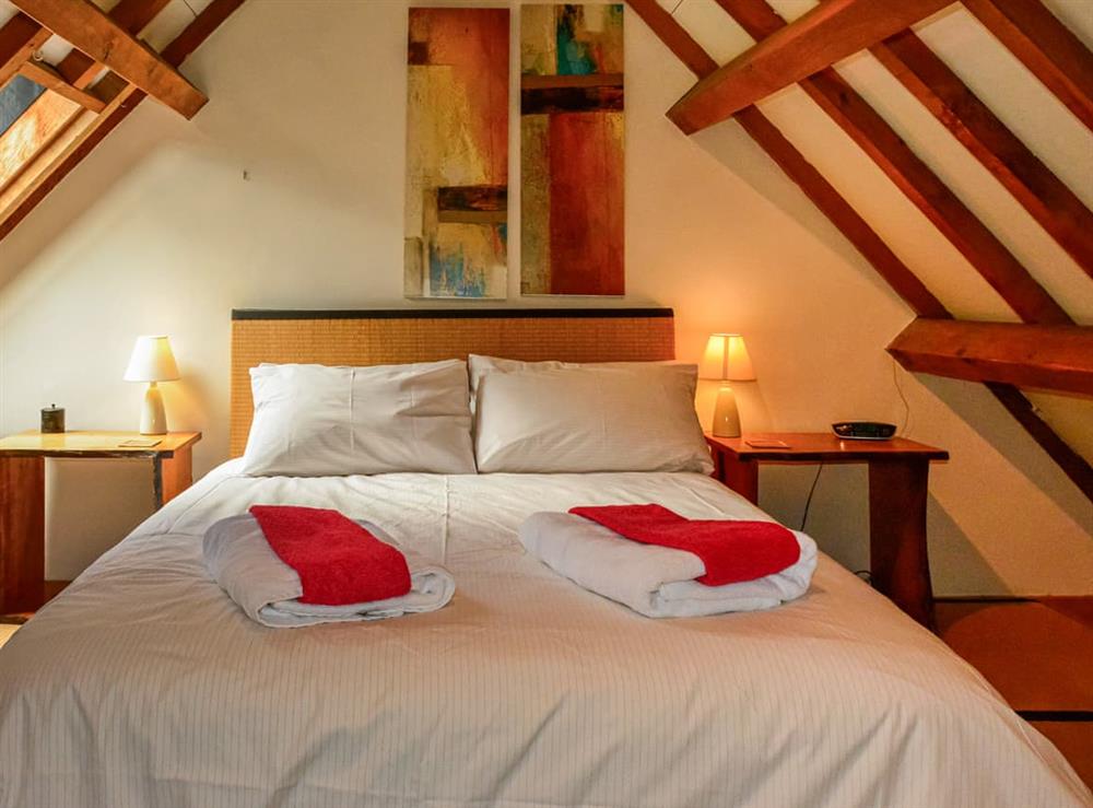 Double bedroom at Xidong Cottage in Bishops Castle, Shropshire