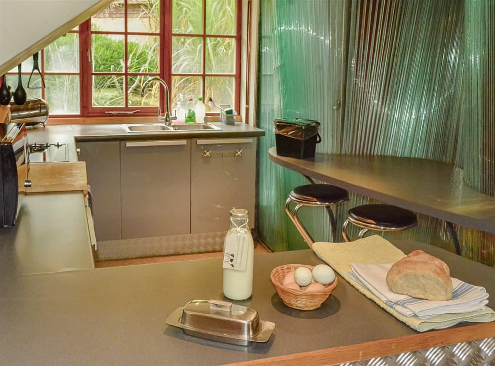 Kitchen at Xidong Cottage in Bishops Castle, Shropshire