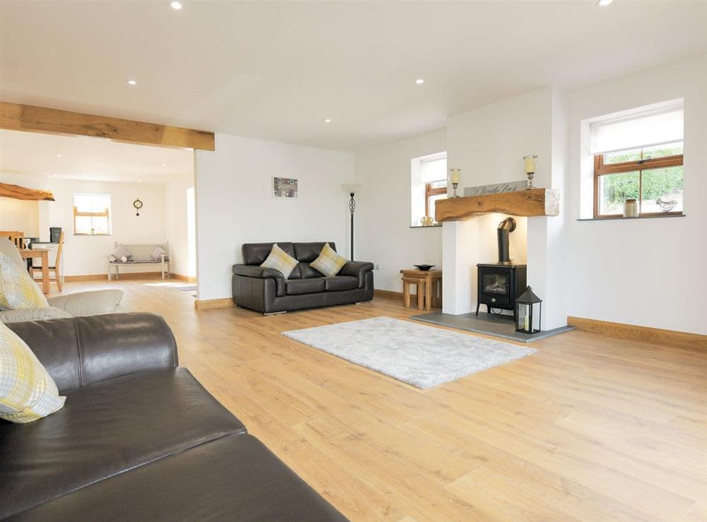 Spacious and comfortable living room at Y Beudy Bach in Pontyberem, near Kidwelly, Dyfed