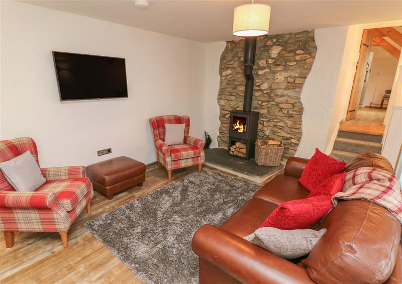 The living area at Y Beudy, Crosswell