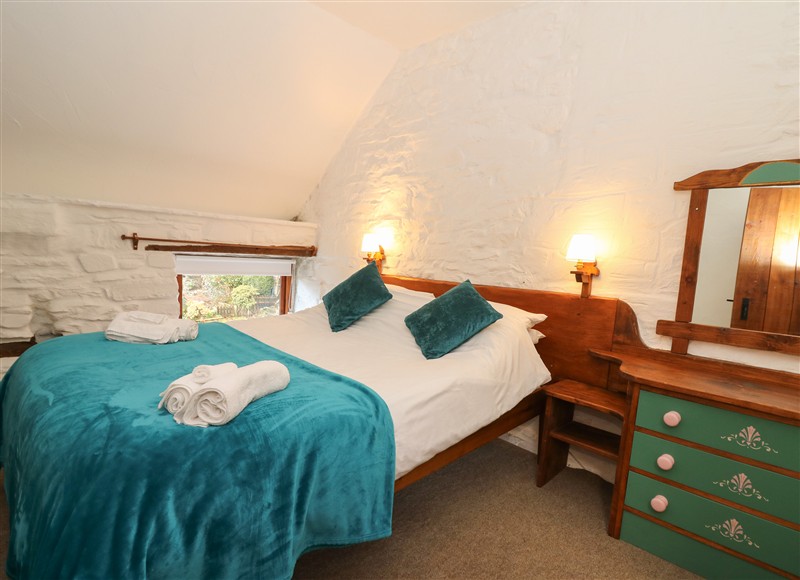One of the 4 bedrooms at Y Beudy, Cwmiar near Llanybydder