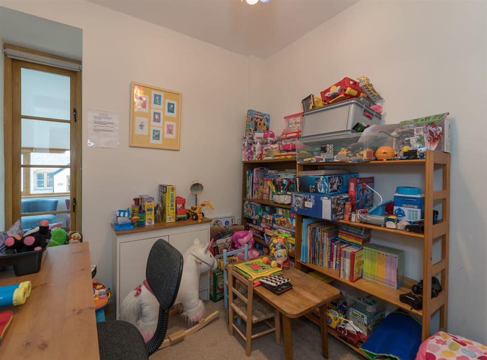 Children’s play room at Y Beudy in Pwllglas, near Ruthin, Denbighshire