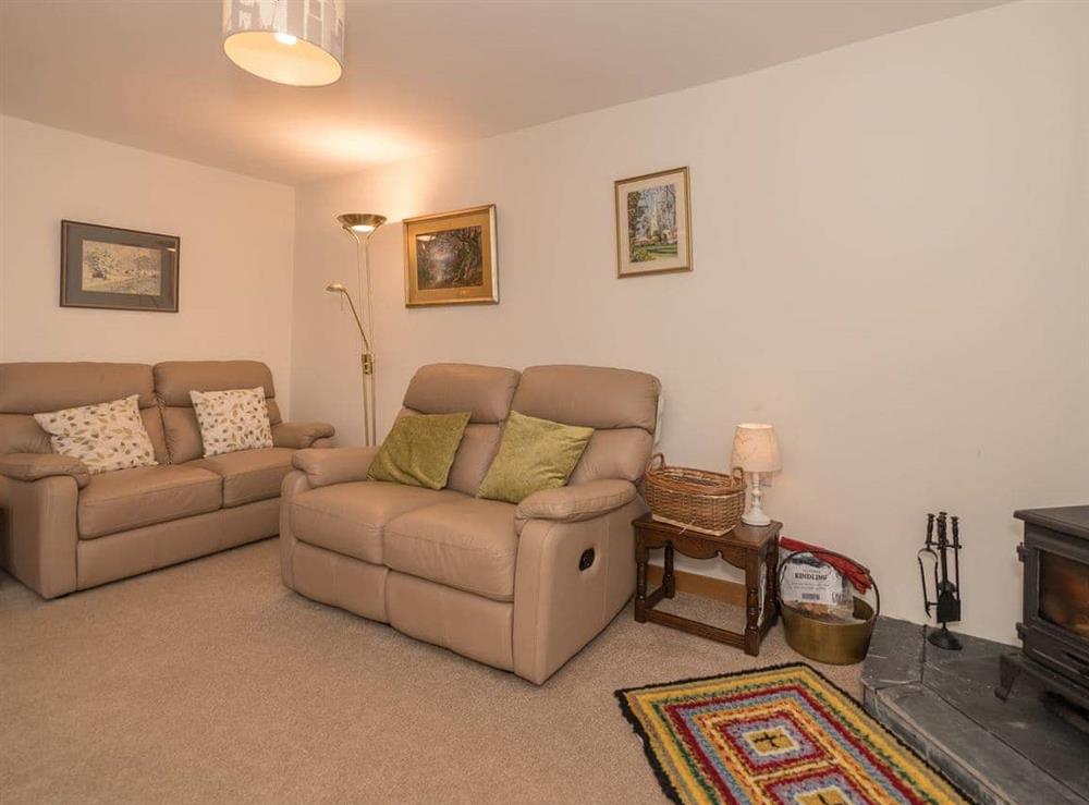 Living area at Y Beudy in Pwllglas, near Ruthin, Denbighshire