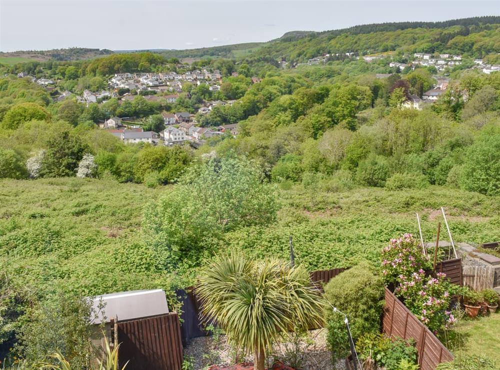View from rear of property at Y Bwthyn Bach in Quakers Yard, near Treharris, Mid Glamorgan