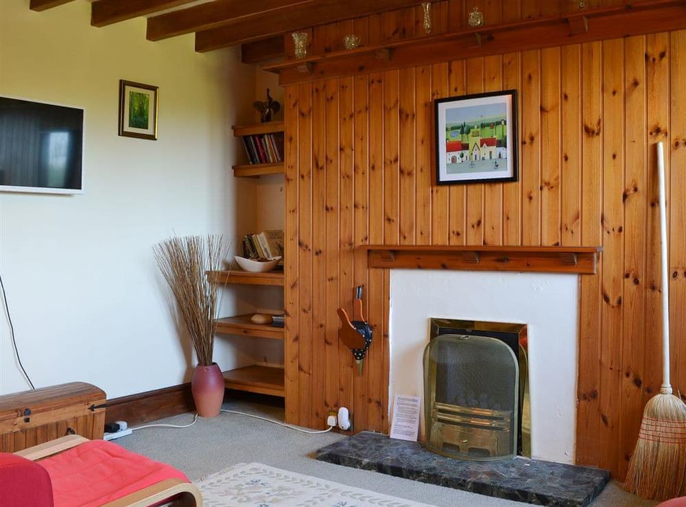 Delightful beamed living room at Y Bwthyn in Llandygai, near Bangor, Gwynedd