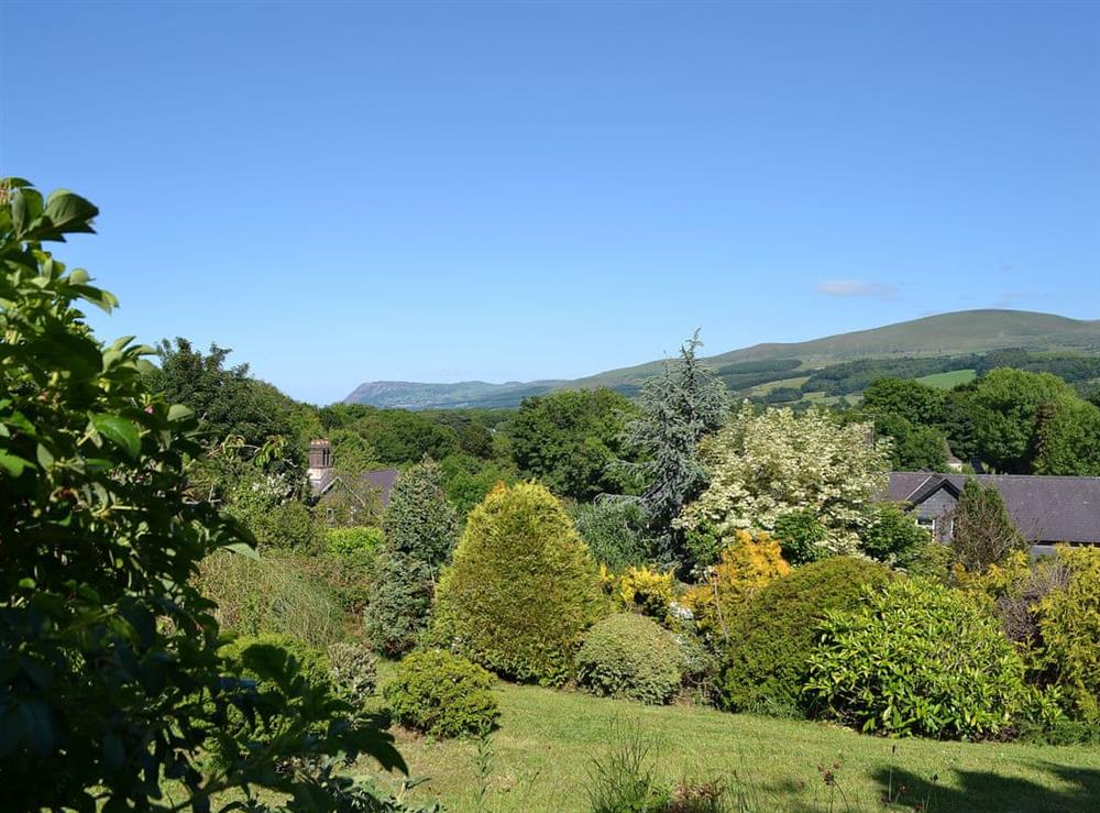 Lovely garden area at Y Bwthyn in Llandygai, near Bangor, Gwynedd
