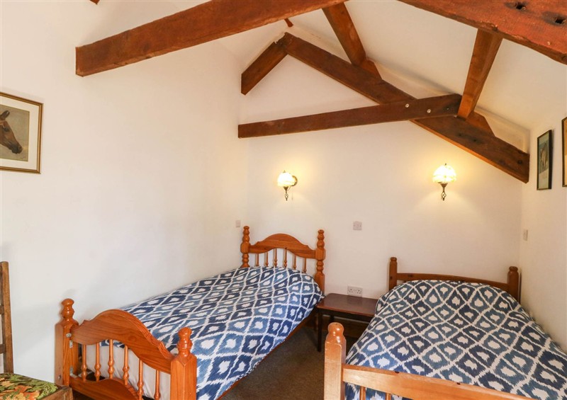 One of the bedrooms at Y Bwthyn, Llangrannog