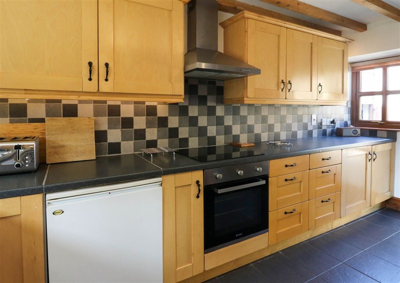 The kitchen at Y Bwthyn, Llangrannog