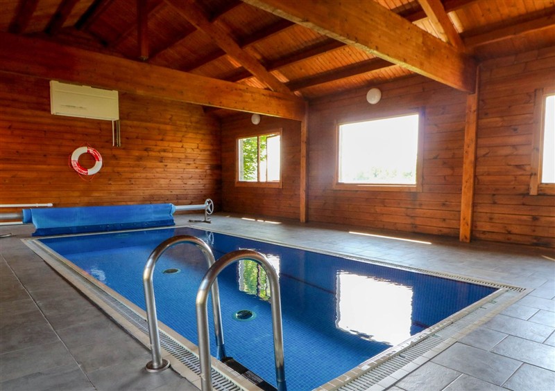 There is a pool at Y Bwthyn, Llangrannog