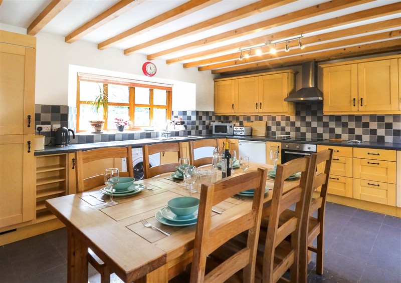 This is the kitchen at Y Bwthyn, Llangrannog