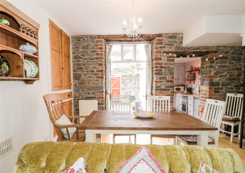 Relax in the living area at Y Bwthyn Pinc, Conwy