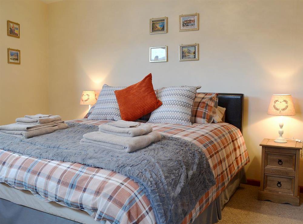 Comfortable double bedroom at Y Bwthyn Pren in Aberaeron, Dyfed