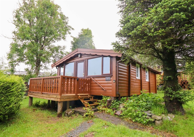 Outside Y Bwthyn Pren, Cabin 209 at Y Bwthyn Pren, Cabin 209, Trawsfynydd